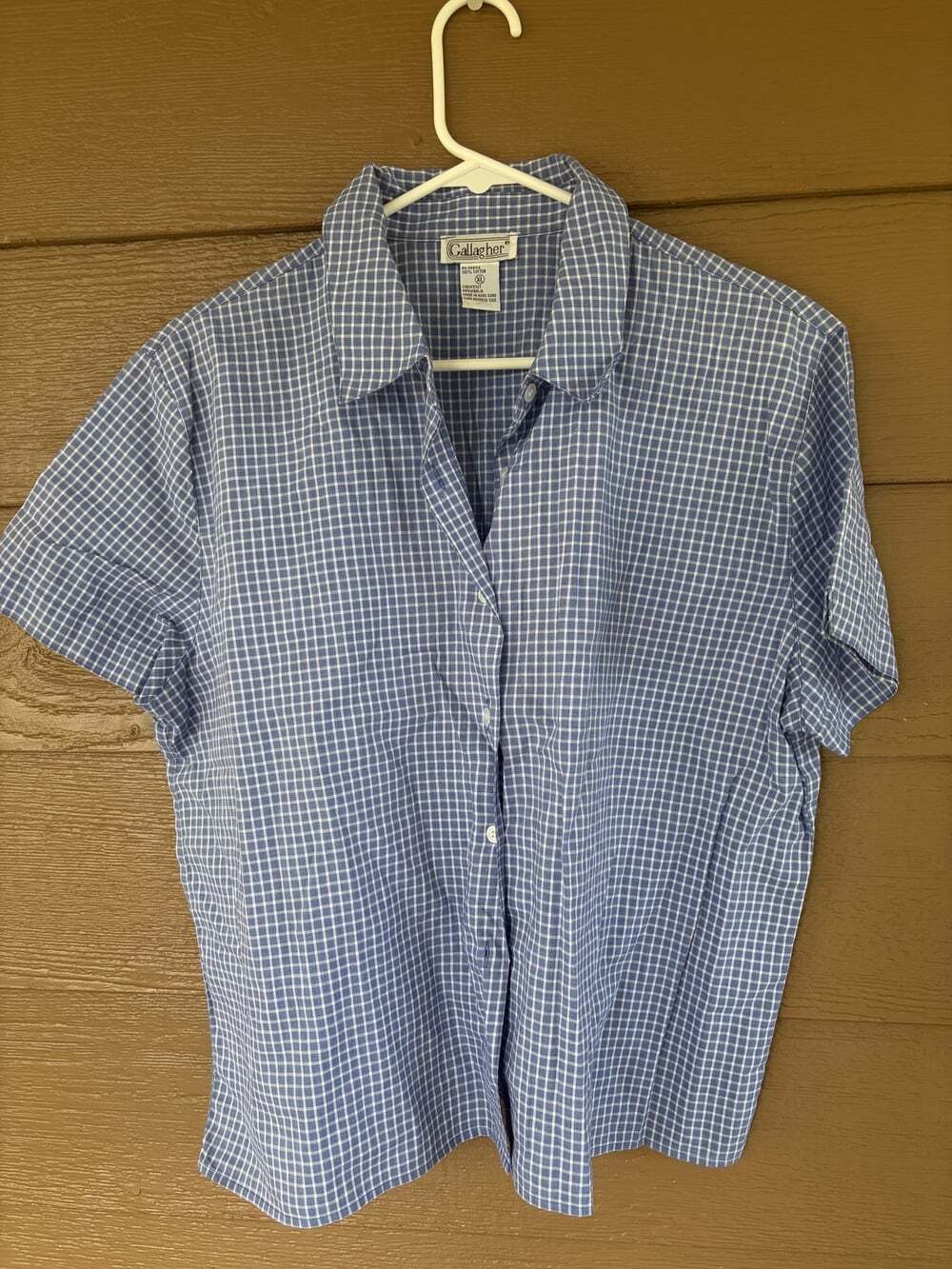 Gallagher Checkered Button-Up Shirt XL Men's